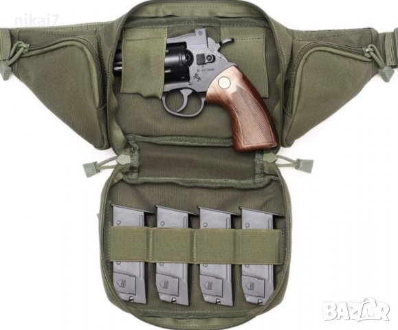 Airsoft тактическа чанта за оръжие през рамо или кръст военна лов, снимка 6 - Чанти - 37051985