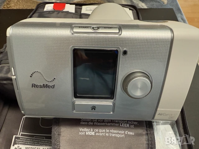 Адаптивен серво-вентилатор CPAP BiPAP BiLevel ResMed Aircurve 10 ASV апнея, ХОББ, др., снимка 7 - Медицинска апаратура - 50583216