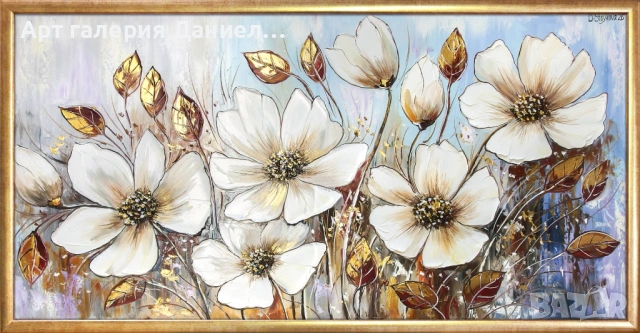  Ръчно рисувана картина - Цветна нежност