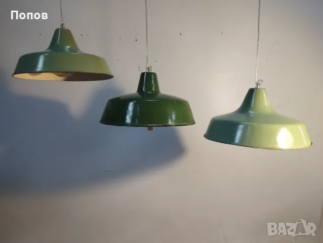 Индустриални емайлирани лампи, снимка 4 - Лампи за таван - 48484994