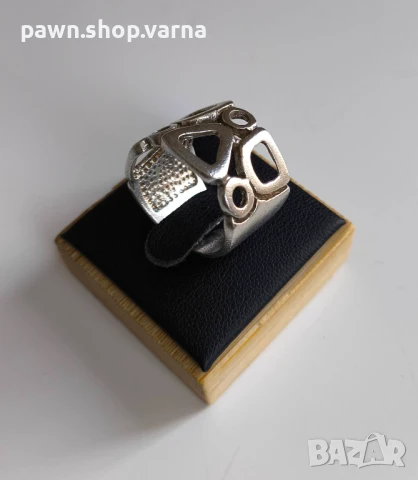 Ново сребърно пръстенче – 925 проба, снимка 3 - Пръстени - 50995210