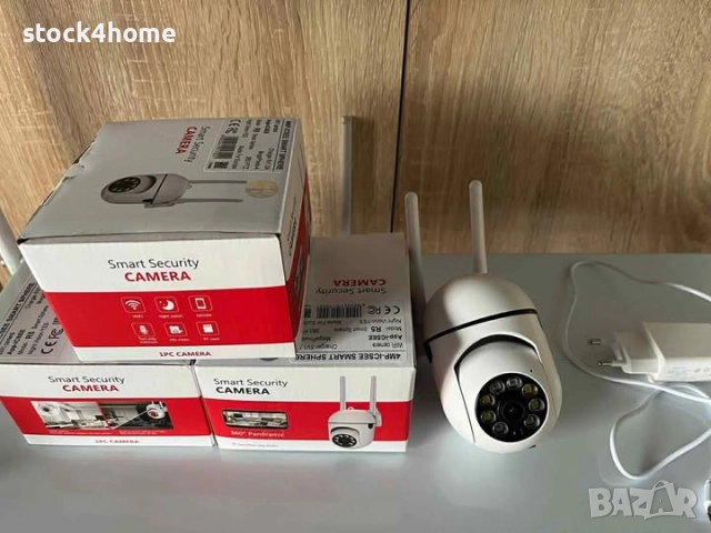 4 Броя Охранителна камера за наблюдение, Wi-Fi, 2.4G, бяла, снимка 2 - Комплекти за видеонаблюдение - 52286872