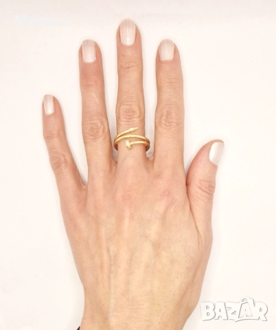 Златни пръстени Пирон, снимка 10 - Пръстени - 52639042