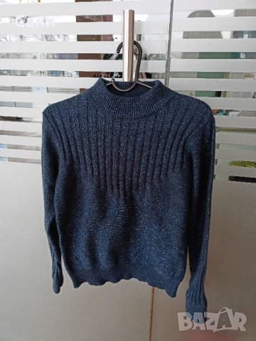 Тъмно син пуловер , снимка 6 - Блузи с дълъг ръкав и пуловери - 44398667
