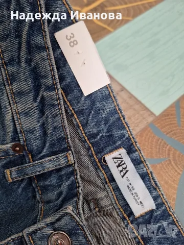 Дамски дънки ZARA 38\М, снимка 3 - Дънки - 56424922