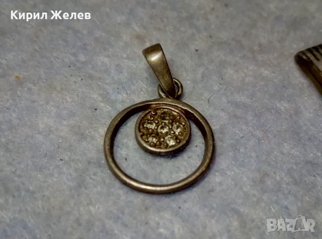 СКЪПОЦЕНЕН СРЕБЪРЕН МЕДАЛЬОН СРЕБРО 925 с БЛЕСТЯЩИ ФАСЕТИРАНИ ЦИРКОНИ 47503, снимка 3 - Колиета, медальони, синджири - 49551526