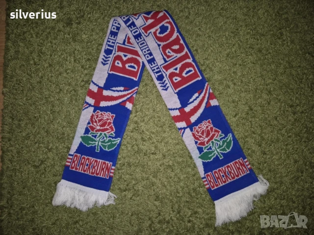 Оригинален шал на английския футболен клуб Блякбърн Роувърс (купен е от Англия), снимка 2 - Футбол - 51331326