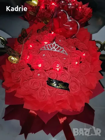 светещ вечен букет от 51🌹👑