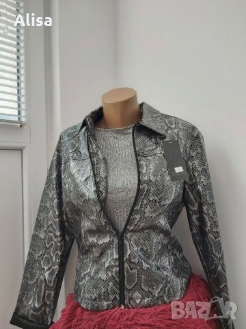 Дамско яке със змийски принт, снимка 2 - Якета - 30336446