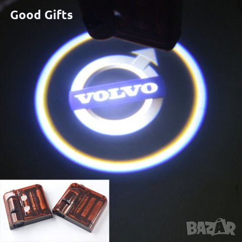 LED logo Безжично лого проектор за врати ВОЛВО VOLVO, снимка 3 - Аксесоари и консумативи - 35490239