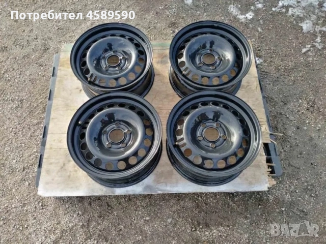 4бр. Оригинални железни джанти 15цола 5x105 за Opel Astra(2015-2021),Chevrolet