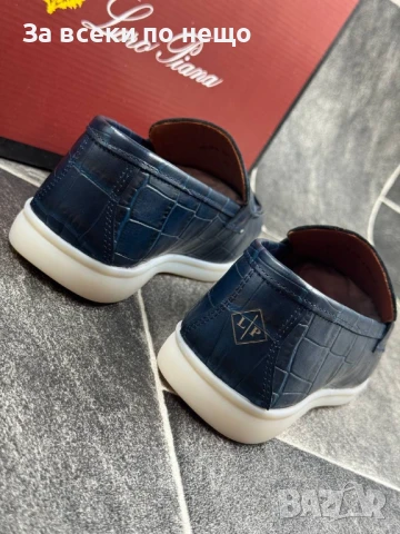 Loro Piana Дамски Тъмносини Обувки С Бяла Подметка Естествена кожа Код E714, снимка 2 - Дамски ежедневни обувки - 51223772