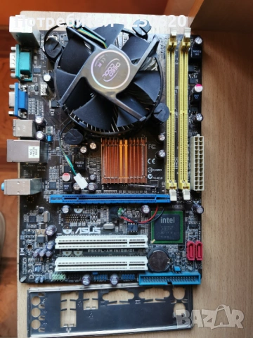 Дънна платка ивнел  Asus p5kpl-am in/gb/si 775 с охладител