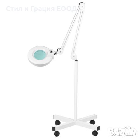 Лампа лупа S4 - 5 диоптера - черна/бяла, снимка 1 - Козметични уреди - 42683219