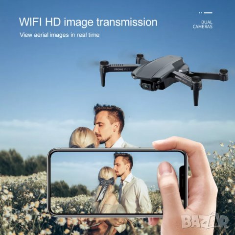 Промо! 4K Дрон с дистанционно, камера 4К и дистанционно управление от телефон, Дрон Андроид, снимка 3 - Дронове и аксесоари - 37348958