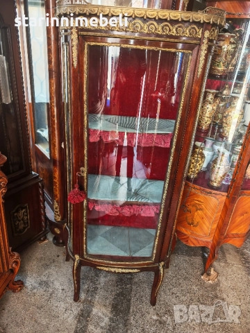 Антикварна витринка, снимка 5 - Секции и витрини - 52512402