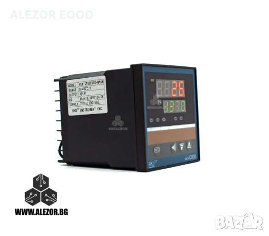 Термоконтролер REX C900, 220V AC, Изход SSR, -199 До 1372° C , Датчик K, J, Pt100, 20200054, снимка 2 - Други машини и части - 30044050