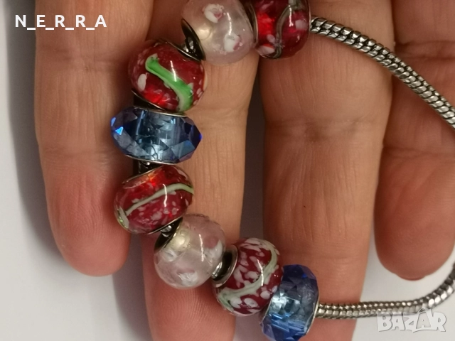 Гривна Пандора с осем талисмана, снимка 2 - Гривни - 51902740