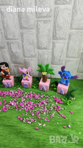 Кубчета с име с любимият Стич!!, снимка 10 - Декорация за дома - 52429019