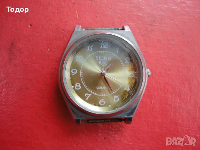 Часовник Seiko 5 кварц, снимка 2 - Мъжки - 49113334