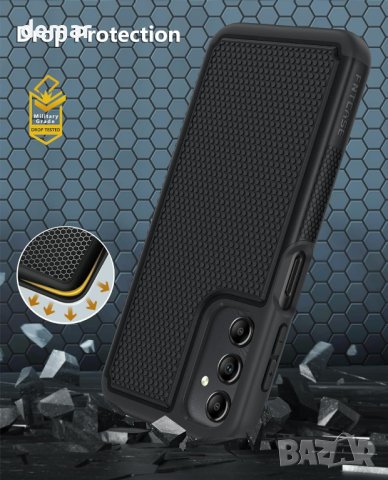 FNTCASE калъф за телефон Samsung A15: Двуслоен калъф за защита срещу удари - Galaxy A15 4G/5G/LTE, снимка 3 - Калъфи, кейсове - 44460330