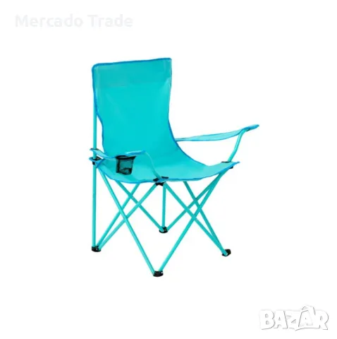 Сгъваем къмпинг стол Mercado Trade, С калъф, Тюркоаз