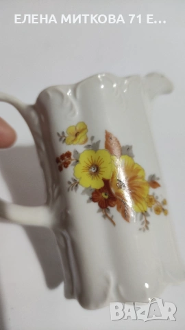 Прекрасна българска порцеланова каничка за мляко/латиера, снимка 7 - Аксесоари за кухня - 53013696