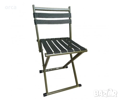 Риболовен стол Orca Fish със стоманена рамка и платнени ленти, снимка 4 - Такъми - 53900059