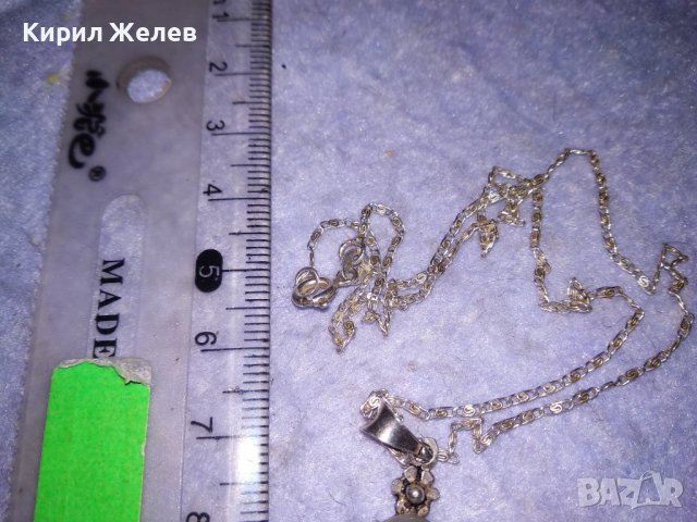 ПРЕКРАСНО СРЕБЪРНО НЕЖНО КОЛИЕ СРЕБРО 925 с ЮВЕЛИРНО ШЛИФОВАНО КОТЕШКО ОКО КАМЪК 36474, снимка 10 - Колиета, медальони, синджири - 39653912