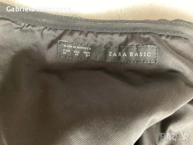 Черна рокля Zara, снимка 3 - Рокли - 56247535
