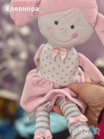 Нова мека кукла балерина със вградени звънчета в крачетата 