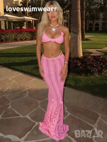 Плажен плетен комплект