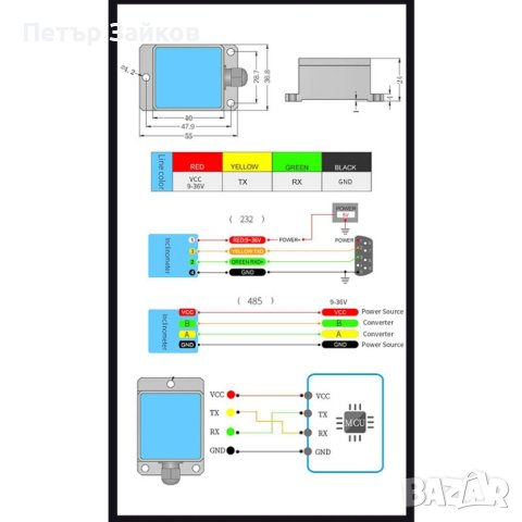  10-осов сензор за ъглов наклон + акселерометър + жироскоп + магнитометър RM3100 , снимка 6 - Друга електроника - 42612230