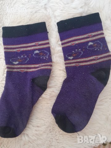 Подарявам!Лилави детски чорапки, снимка 2 - Чорапи - 51093776
