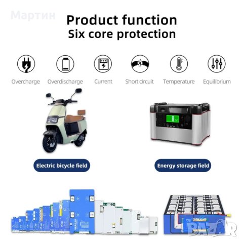 BMS 10S 30А за 36V литиево йонна батерия, снимка 4 - Друга електроника - 42512842
