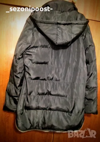💟Дамско Чисто ново красиво дълго зимно яке със сваляема качулка-Л,ХЛ 💟