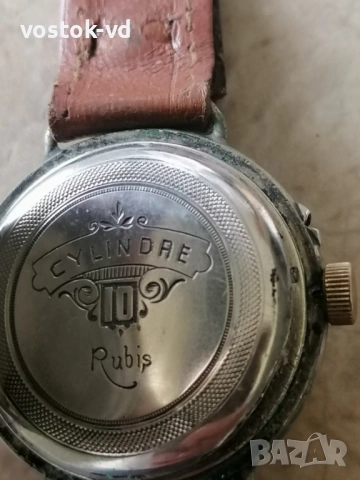 CIILINDRE 10 RUBIS - РАБОТЕЩ ЧАСОВНИК , снимка 10 - Антикварни и старинни предмети - 54083089