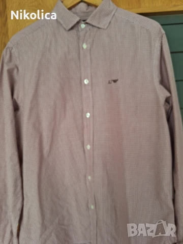 Мъжки ризи Armani jeans, размер XXL  и 3XL. Оригинални!, снимка 12 - Ризи - 50456883