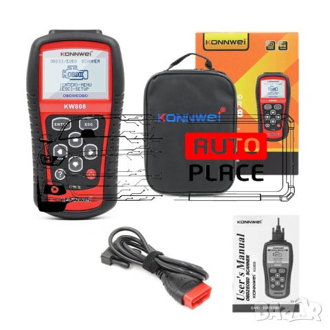 Konnwei KW808 OBD2 Diagnostic Универсална Автодиагностика