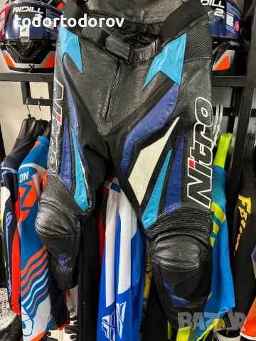 Кожен мото панталон NITRO,размер 52 М-L,протектори,като нов, снимка 2 - Аксесоари и консумативи - 51139343