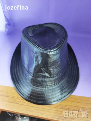 Шапка тип бомбе кожена, снимка 5 - Други - 50457570