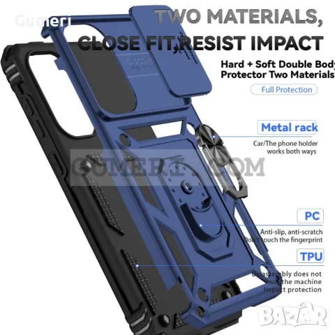 Samsung Galaxy A56 Хибриден Гръб С Капак И Ринг, снимка 8 - Калъфи, кейсове - 50043588