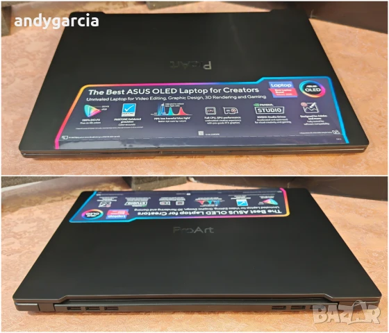 4K Ultra HD OLED/Core i7-12700H/NVidia RTX 3070Ti/16GB RAM/1TB SSD NVMe/ASUS ProArt Studiobook H7600, снимка 8 - Лаптопи за игри - 51430409