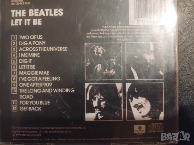 The Beatles – Let It Be - матричен диск Бийтълс , снимка 2 - CD дискове - 49319083