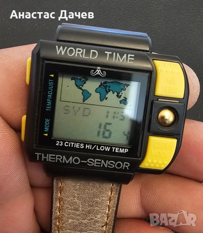Винтидж часовник MEISTER ANKER - WORLD TIME -THERMO SENSOR, снимка 4 - Мъжки - 54321082
