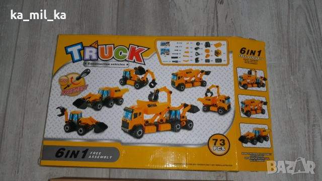 Играчка - Конструктор 6 в 1 - камион , снимка 3 - Конструктори - 53281798