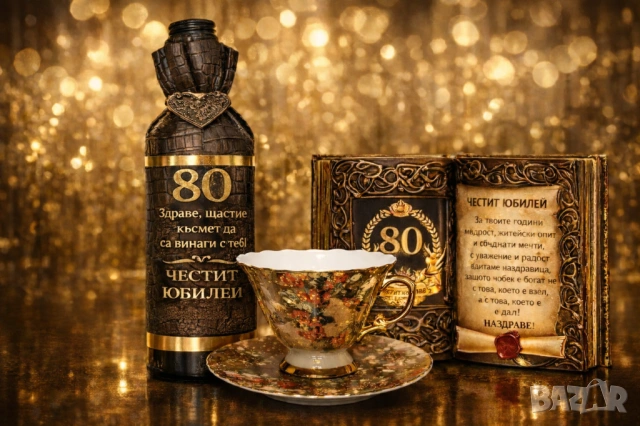 Оригинален и стилен подарък за 50 годишен юбилей и кръгли годишнини : 60, 65, 70,75 и 80 години, снимка 15 - Подаръци за юбилей - 54019347