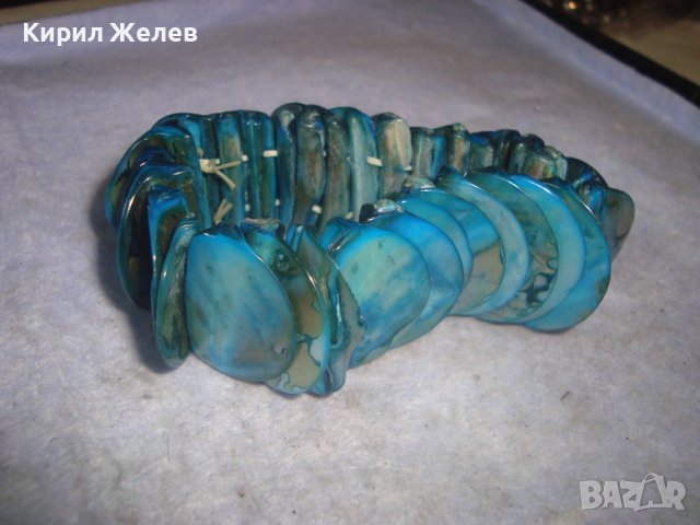 ПРЕКРАСНА СЕДЕФЕНА ЛЯТНА ФЕШЪН АРТ ХЕНД МЕЙД ГРИВНА 27998, снимка 4 - Гривни - 37026586