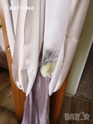 Сатенена рокля Vera Mont , снимка 3 - Рокли - 29782924