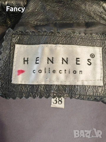 Дамско кожено сако, яке Hennes 38 номер, снимка 9 - Сака - 51934928
